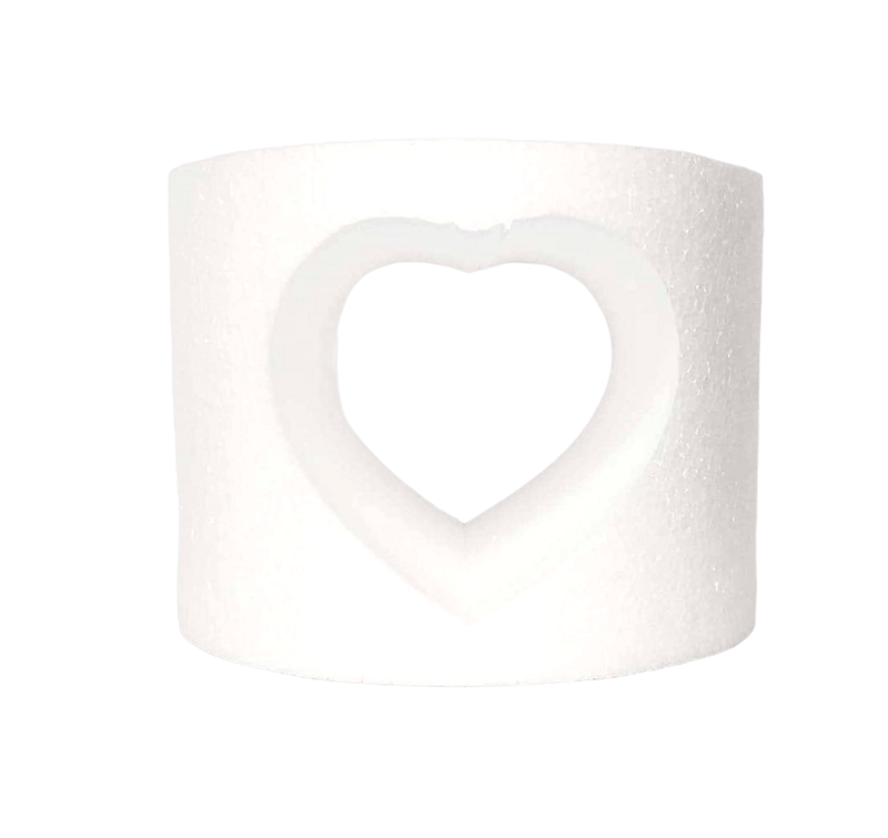Designer Styrofoam Dummy with Centre Heart cutout to add Layers to Your