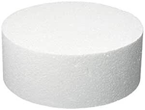 Styrofoam Round Cake Dummy, 10X4 Inch, Fake Cake Structure, Display Cake, Practice Dummy Cake