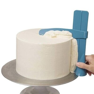 Adjustable Plastic Cake Scraper Icing Piping Cream Spatula Edges Smoother Big 9 inch