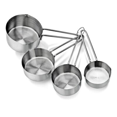 Stainless Steel Set of- 4 Measuring Cups for Dry or Liquid/Kitchen for Cooking & Baking Cakes