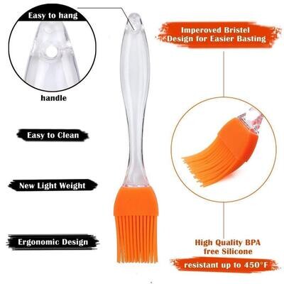 RBCKVXZ Silicone Basting Pastry Brush - Heat Resistant Food Brush Spread Oil Butter Sauces Bbq Grill Baking Kitchen Cooking Bpa Free Dishwasher Safe Or