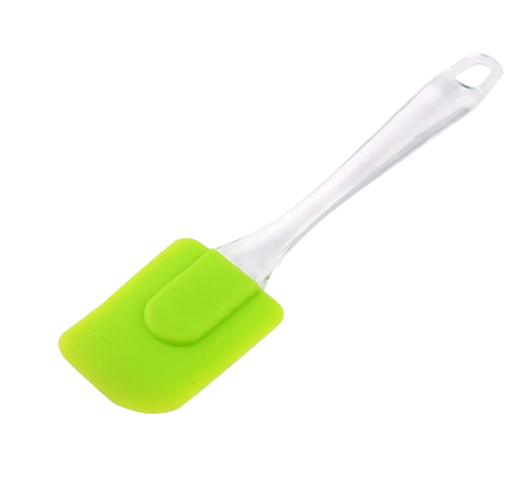 Mini 9 Inch Silicone Spatula with Plastic Handle -   Heat Resistance  for Cooking, Grilling, and Baking.
