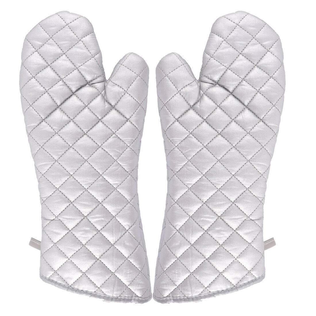  Encasa Homes Long 12 Oven Microwave Hand Gloves Mitts (2 pc  Set) for Kitchen Cooking & Baking - Heat Resistant, Thick & Safe,  Protection of Hands from Hot Utensils - Buffalo