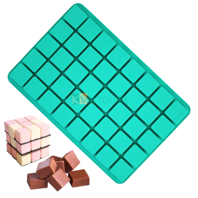 40 Cavity Square Silicone Chocolate, Candy, truffle, Ice Cube Tray, Grid ,Hard Candy, Pralines Gummy Jelly DIY Mould