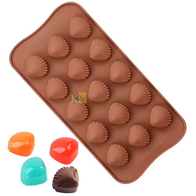 15 Cavity Sea Shell Silicon Chocolate Mould, Sugar-craft, Chocolate, Cake Decoration, Candy, Jelly, Gummy, Fondant, Baking DIY Food Decor Craft Mold