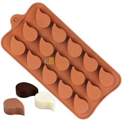 15 Cavity Drop, Comma Shaped Silicon Chocolate Mould, Sugar Craft, Cake Decoration, Pudding, Dessert, Jelly, Gummy, Garnishing, Candy,Pralines, Fondant, Baking DIY Food Decor