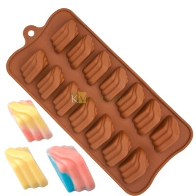 14  Cavity Wings Shape Design Silicon Chocolate Mould, Sugar Craft, Cake Decoration, Pudding, Dessert, Jelly, Gummy, Garnishing, Candy,Pralines, Fondant, Baking DIY Food Decor