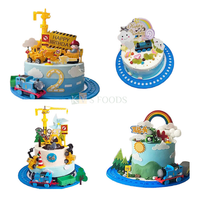 Train Happy Birthday Cake Topper - Multicolor Train Decoration For Birthday Party & Baby Shower - View #13