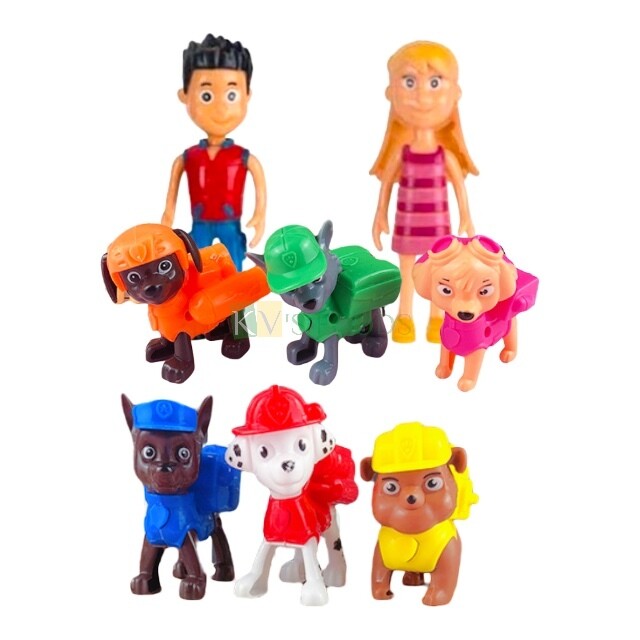 8 Pieces Paw Patrol Dog Cake Toppers, Miniature Figurine, Cake Decoration, Cake Theme, Mini Figures Set, Birthday Party Supplies, Cake Toppers Action Figures, Gift Children's Play Toys Set