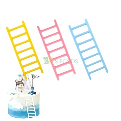 1 PC Plastic Ladder, Steps, Stair, Miniature Toy - Cake Decoration Topper, Half Way to One Birthday Theme Cake, Teddy Cake,  Doll House, Table top Decor Product