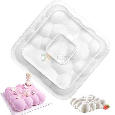 3D Cloud Shape, Bubble Entremet Silicon Mould Cake Molds, Baking, Mousse Cake, French Cake, Dessert, Candle DIY Food Handicraft Tool