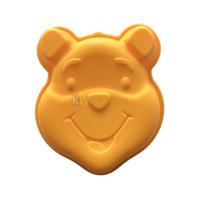 Winnie the Pooh Cake Smiling Face Cake Silicone Baking Mould Pan, Mousse, Dessert, Bakeware, Jelly Pudding Cake, Non-Stick DIY Tools