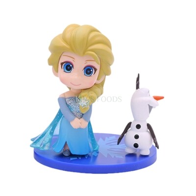 Disney Elsa Princess Frozen Olaf Doll, Frozen 2 Theme Cake Toppers, Miniature Figurine, Cake Decoration, Mini Cake Toppers Action Figures Set, Birthday Party Supplies, Gift Children's Play Toys Set