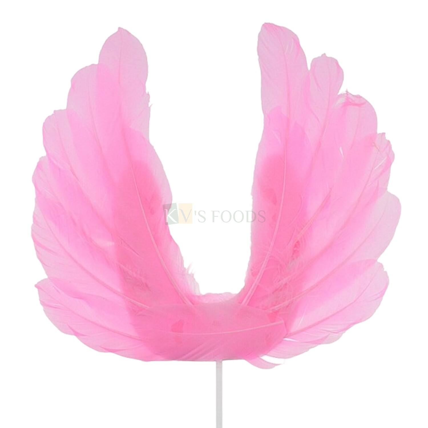 1PC Pink Angel Wing Feather Cake Topper Insert, Reusable Cake Topper, Decorations Items, Cake Decoration Accessories, DIY Cake Decor