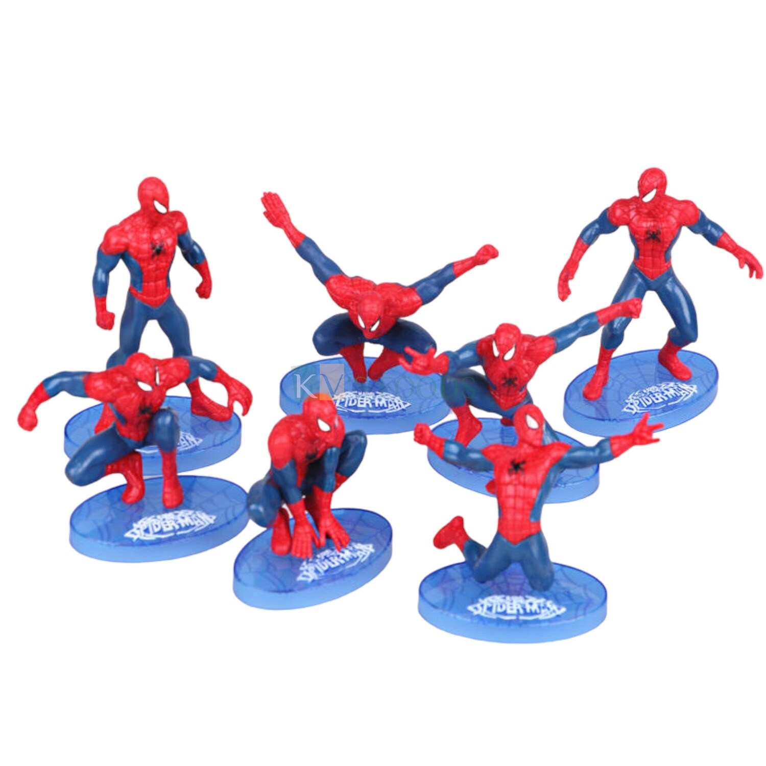 Buy 1PC or 7PCs Set Super Heroes Spiderman Action Figures Model Toy Spider Man Cake Topper Decoration, Miniature Figurine, Gift Children's Play Toys Set