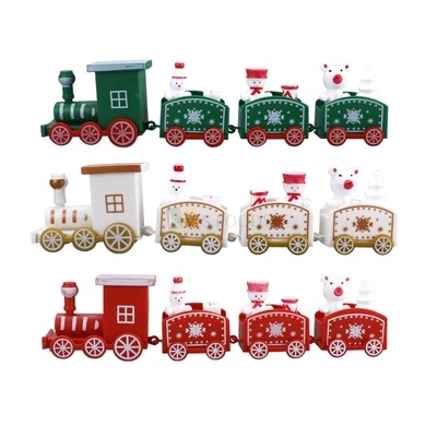 1PC Red Green White Train Cake Topper Toy, Train Theme Cake Decoration, Miniature Figurine, Train Topper for Cake Decoration Xmas, DIY Cake Decor
