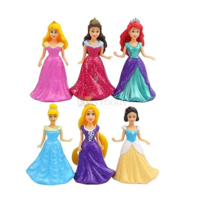 Buy 1PC or Set of 6 Disney Princess Dolls Cake Topper, Aurora, Sleeping Beauty, Ariel, Cinderella, Rapunzel &amp; Snow White Doll Cake Topper, DIY Cake Decoration Accessories