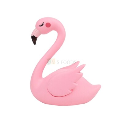 1PC Pink Flamingo Swan Bird Animal Ornament Cake Topper, Cake Decoration Accessories, Kids Girls Birthday, Tropical Wedding Theme Cake Topper, Miniature Figurine Toy DIY Cake Decorations