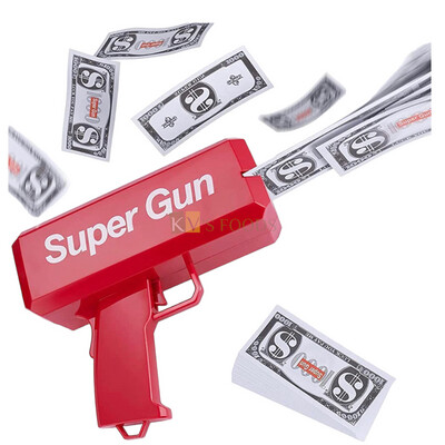 1PC Money Gun Cash Cannon for Wedding, Parties and Fun Includes 100 Fake Dollars