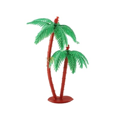 2pcs 3D Artificial Real Like Mini Coconut Palm Tree Beach Ocean Travel Theme Cake Decoration Cake Topper, Project Making, Hobby Crafts, Bird Theme, Toys Set DIY Cake Decorations