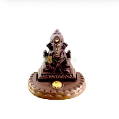 Chocolate Ganesha Ganpati IDOL with CHOWKI Aasan Set (2 Moulds) PVC Chocolate Mould DIY Eco-Friendly Ganesha