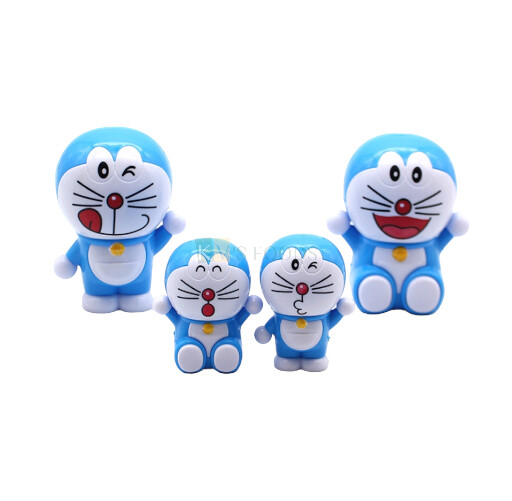 4 PCS Doraemon Cartoon Cake Theme Toppers, Miniature Figurine, Cake Decoration, Mini Cake Toppers Action Figures Set, Birthday Party Supplies, Gift Children&#39;s Play Toys Set