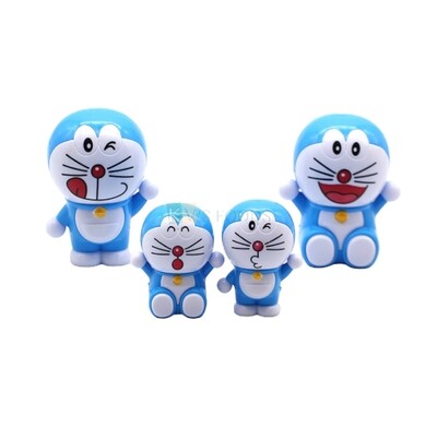 4 PCS Doraemon Cartoon Cake Theme Toppers, Miniature Figurine, Cake Decoration, Mini Cake Toppers Action Figures Set, Birthday Party Supplies, Gift Children&#39;s Play Toys Set