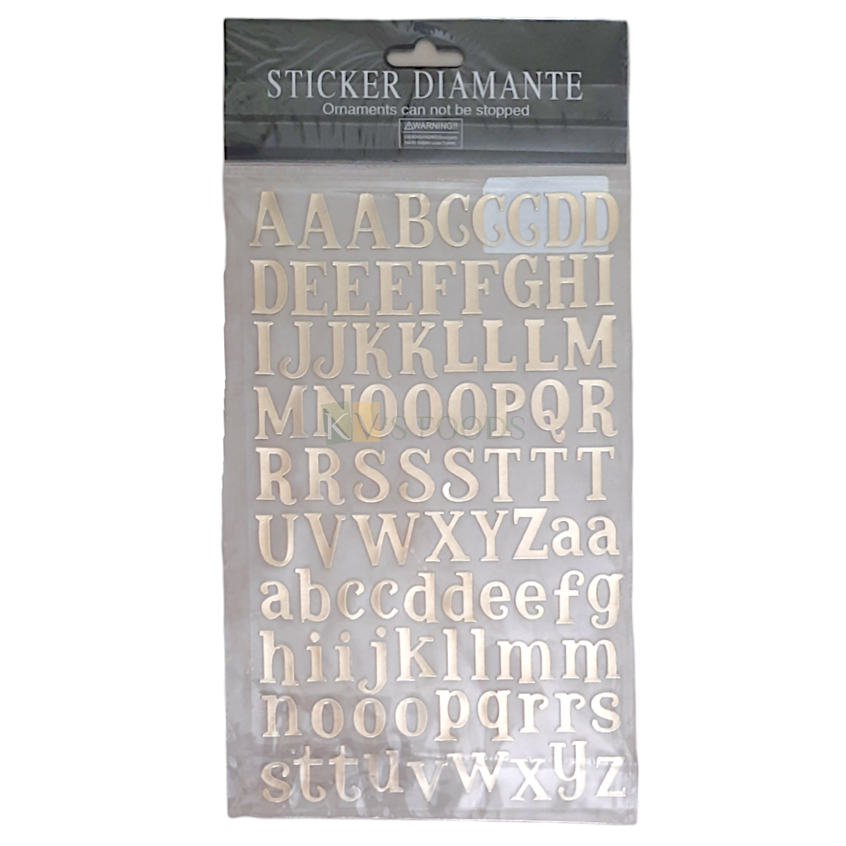 1PC Golden Shiny Self Adhesive Alphabets Letter Stickers Cake Base Stickers Lower Upper Case Sticker DIY Metallic Alphabet Aa-Zz Sheet Big Small Case Sensitive Letters for Birthday Cake Decorations