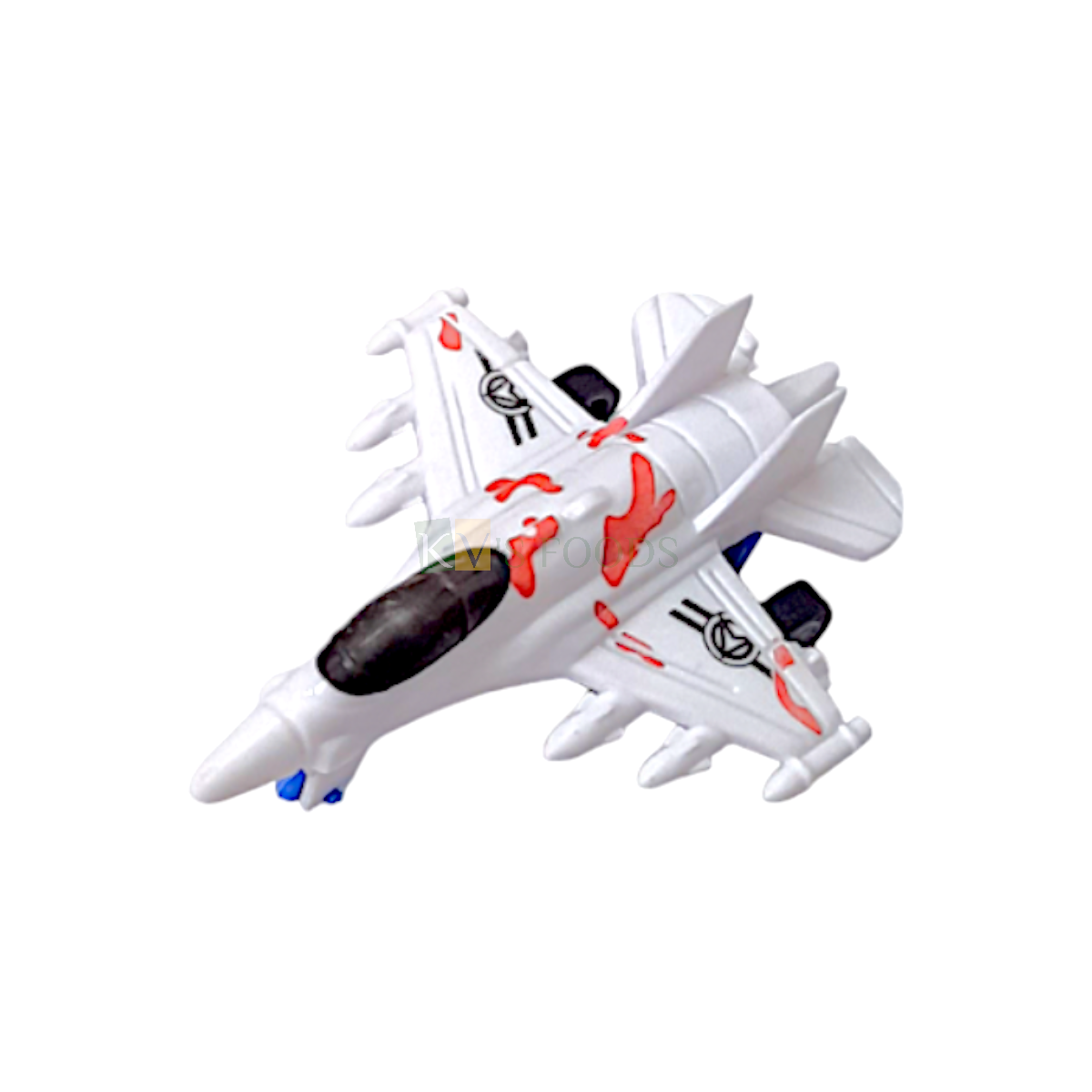 1PC White Colour Pull Back and Go Military Fighter Jet Plane Cake Topper, Plane Toys For Kids, Airplane, Aeroplane Cake Topper Toy for Cakes Decoration, Miniature Figurine Cake Topper for Pilot Theme