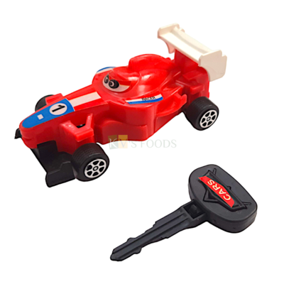 1PCS Red Racing Cars With Key Cake Topper Kids Boys Happy Birthday Theme Die Cast Car Toy Miniature Figurine, Friction Toy Cars, Gifts Children's Play Toys, Kids Room Decor DIY Cake Decorations