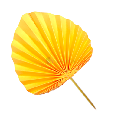 1PC Big Yellow Paper Palm Leaf Cake Topper Spear Shaped Leaf Cupcake Insert, Birthdays, Engagement Wedding Anniversary Theme Cake Accessories, DIY Cake Decorations, Project, Crafts, Home Party Decor
