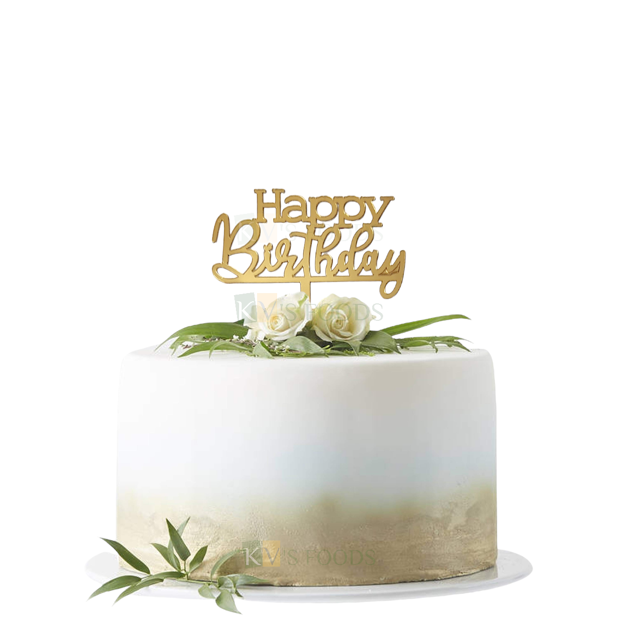 10PCS Small 3'' Golden Acrylic Shiny Glass Finish Happy Birthday Letters Half Kg Cake Topper, Kids Girls Boys Birthday Party Cupcake Inserts Unique Elegant Font Designs DIY Cake Decorations