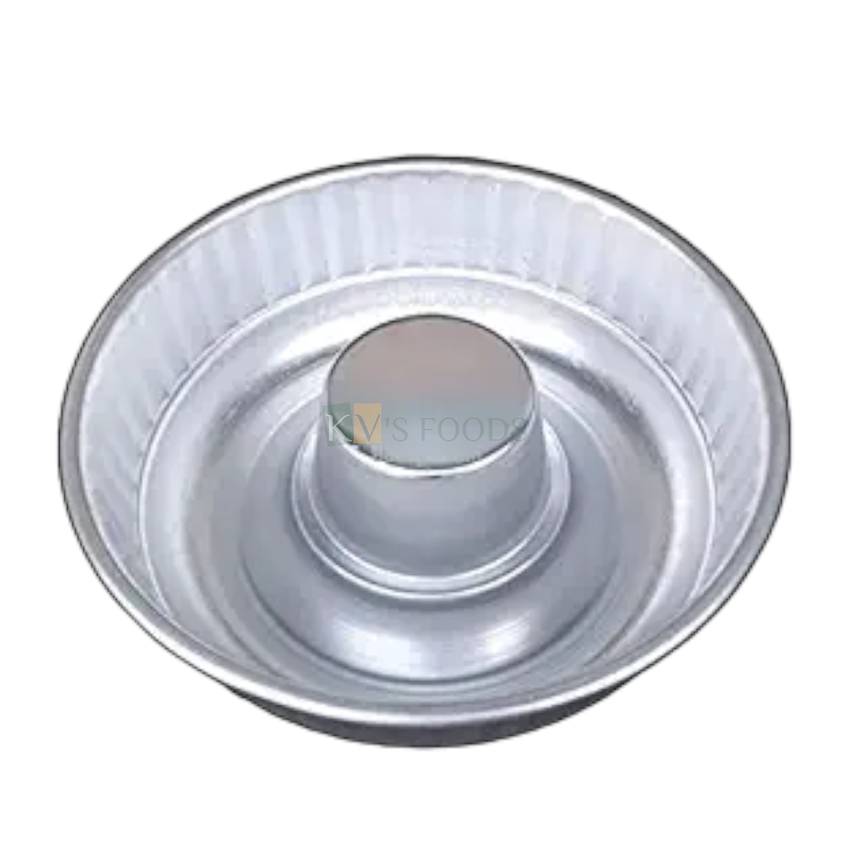 1PC Baking Aluminium Round Big Doughnut Ring Cake Mould Panettone Cake Bakeware Pan Mould 1 Kg Size 8.5x2.5 Inch for Volcano, Bundt, Mousse Pudding Cheese Chocolate Cakes Mould Tins Tray for Oven