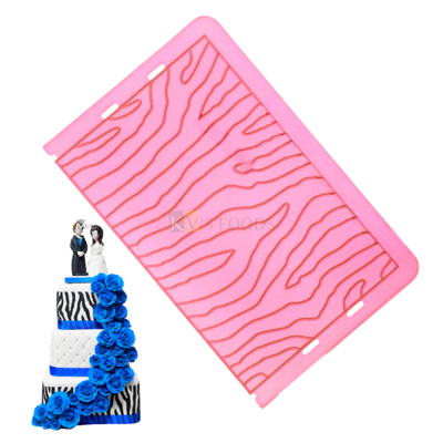 1 PC Silicone Light Pink Wooden Texture Onlay Tree Bark Impression Onlay Mat Cake Border Fondant Cake Mould Tools Sugar lace Pattern Matt DIY Embossing Pad for Nature Birthday Wedding Anniversary Cake
