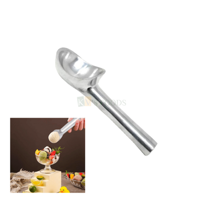 1PC Stainless Steel Small 15.6 Cm Silver Ice Cream Scoop Nonstick Anti-Freeze Scooper Digger Spoon Fruit Scoop Scoope,r Multifunctional Serving Spoon Melon Scoop Kitchen Gadgets Tools
