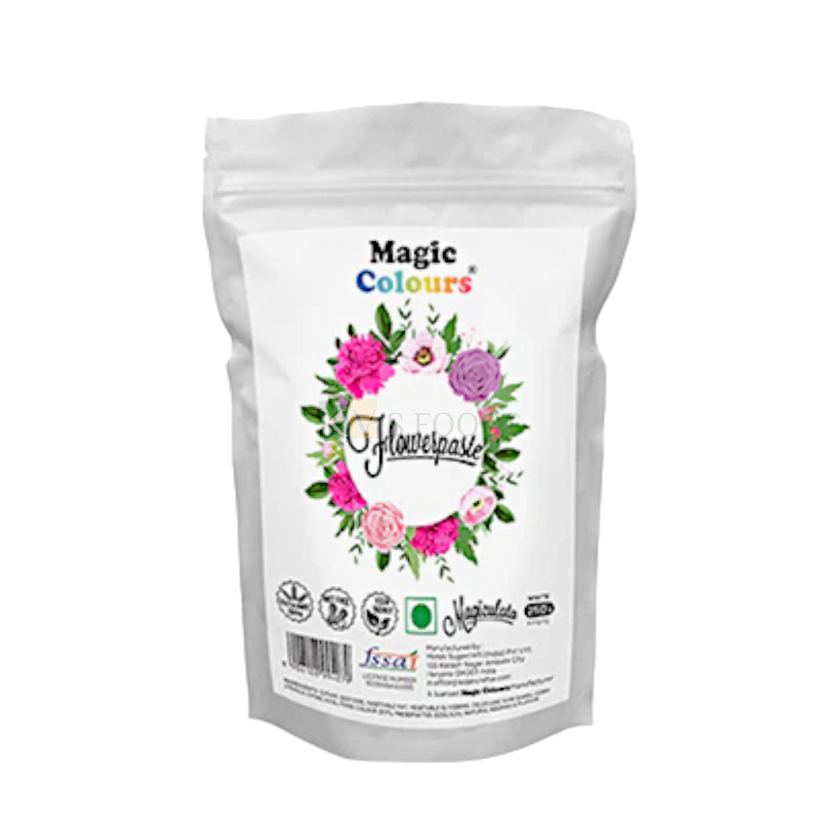 1 PC White Colour Flower Paste (250 Grams) for Edible Flowers, Suitable for making different shapes flowers for Birthday cakes, Wedding Anniversary Cakes, Engagement, Love, Valentine Theme Cakes