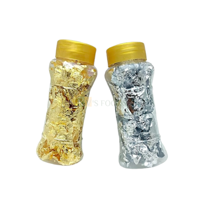 1 PC Non-Edible Silver or Golden Flakes for Decorations