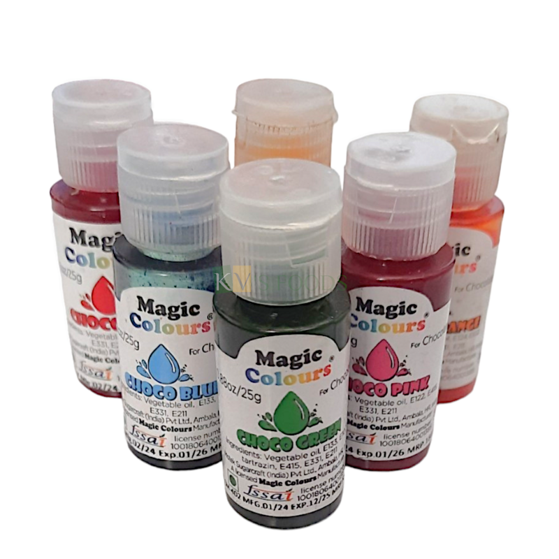 1 PC Magic Colours Edible Chocolate Colour (25 Gram), Choco Mini Gels ...