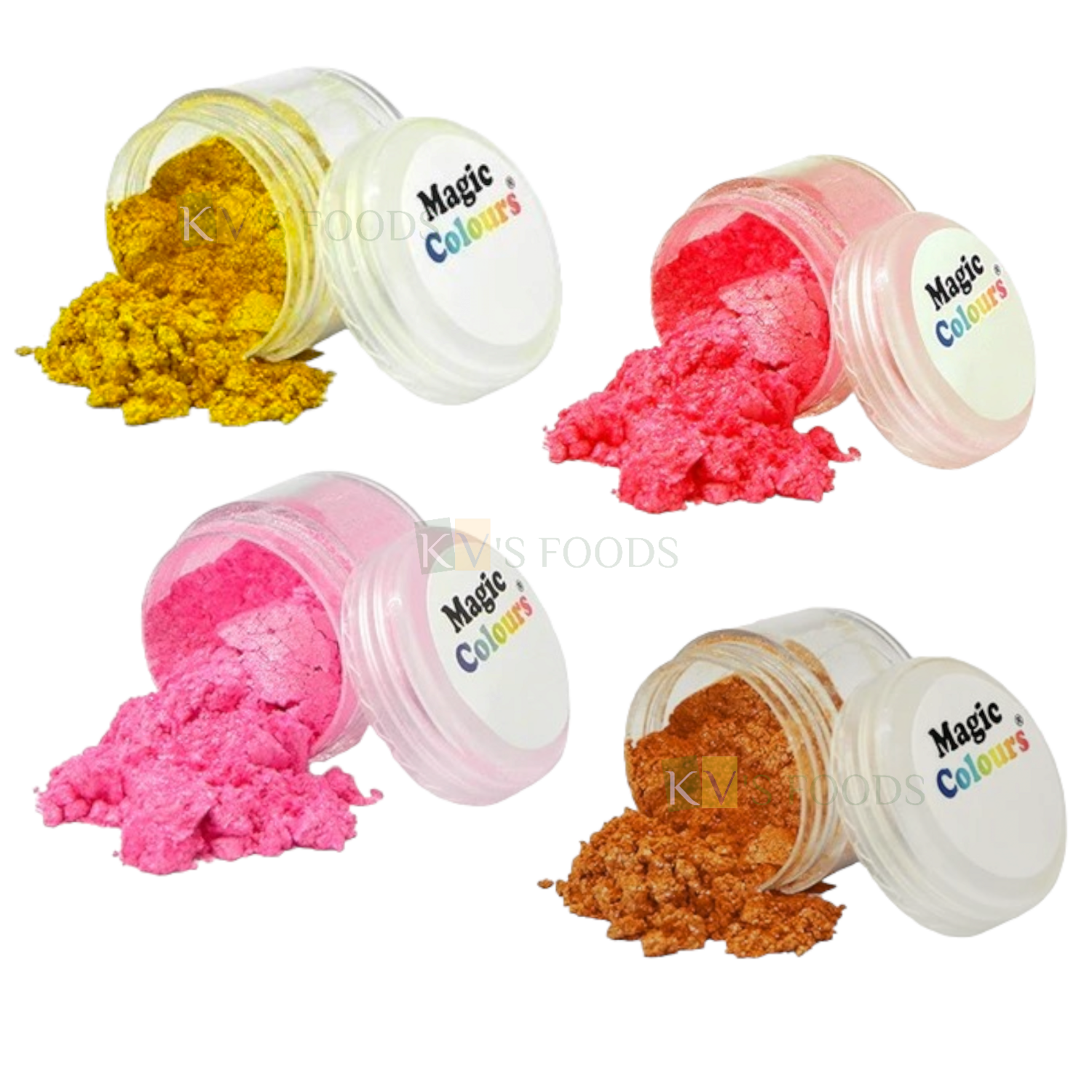 1 PC Edible Magic Colours Lustre Dust (10 ML), Used for Fondant, Chocolate, Marzipan, Almond Dragees, Icing, Sprinkles, Powder Based Colours