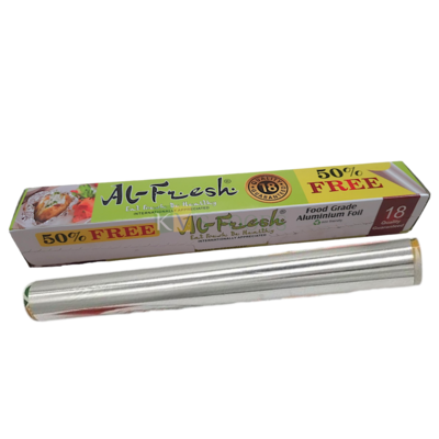 1 PC Width 11.4 Inch, Thickness 10.5 Microns Small Aluminium Foil Food Grade Eco Friendly Packing Wapping, Storing and Serving Foil Roll, Shrinkwrap Perfect for Cooking Kitchen Baking Serving Foods