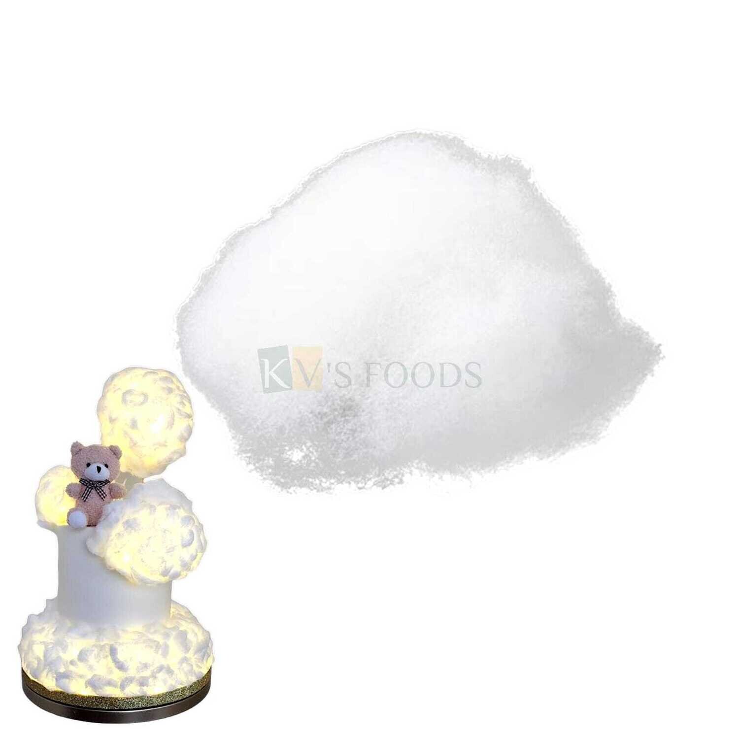 45 Grams Artificial Polyester Cotton for Cloud Theme Birthday Party Decorations, Dummy Cake Decorations, Non-Edible Stuff Pillow Filler, Doll Stuffed Cotton, Crafts Toys