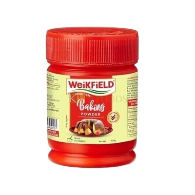 100 Grams Weikfield Baking Powder, Used as Ingredients for making Cakes, in different foods all sorts of cooking, Biscuits, Pastry, Cookies etc