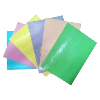 1 PC A4 Size 8.5 x 11.7 Inches Edible Plain Coloured Wafer Paper, Light Yellow, Pink, Blue, Green Colour Wafer Paper 0.3mm Thickness, Making Flowers Leaves Decoration on Cakes