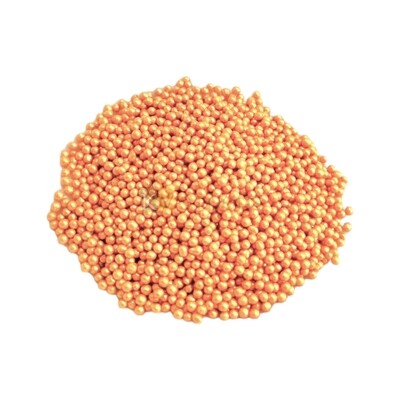 Metallic Golden Colour Pearl Shiny Mini Zero Size Moti Sugar Balls, Circle Shaped Edible Sprinkles Confetti, Decorative Toppings for Birthday Doughnuts, Cakesicles DIY Baby Shower Cake Decorations