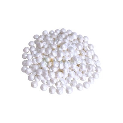 Metallic White Colour Shiny Mini Disc/Sequin/Gems Buttons Munchies Circle Shaped Edible Sprinkles Confetti, Decorative Toppings for Birthday Doughnuts, Mini Sugar Chocolate Beans Cake Decorations