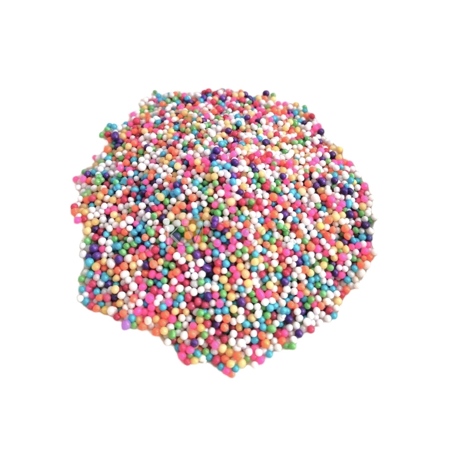 Rainbow Multicoloured Pearl Shiny Mini Zero Size Moti Sugar Balls, Circle Shaped Edible Sprinkles Confetti, Decorative Toppings for Birthday Doughnuts, Ice-Cream Cakesicles DIY Cake Decorations