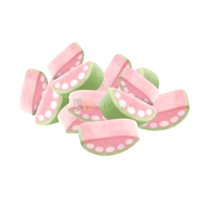 80 PCS Vegetarian Watermelon Shape Fruit Flavour Marshmallows for Halloween Cake Decoration, Candy Theme Cakes, Kids Birthday Theme, Candy Soft And Tasty Perfect For Kids Adults DIY Cake Decorations