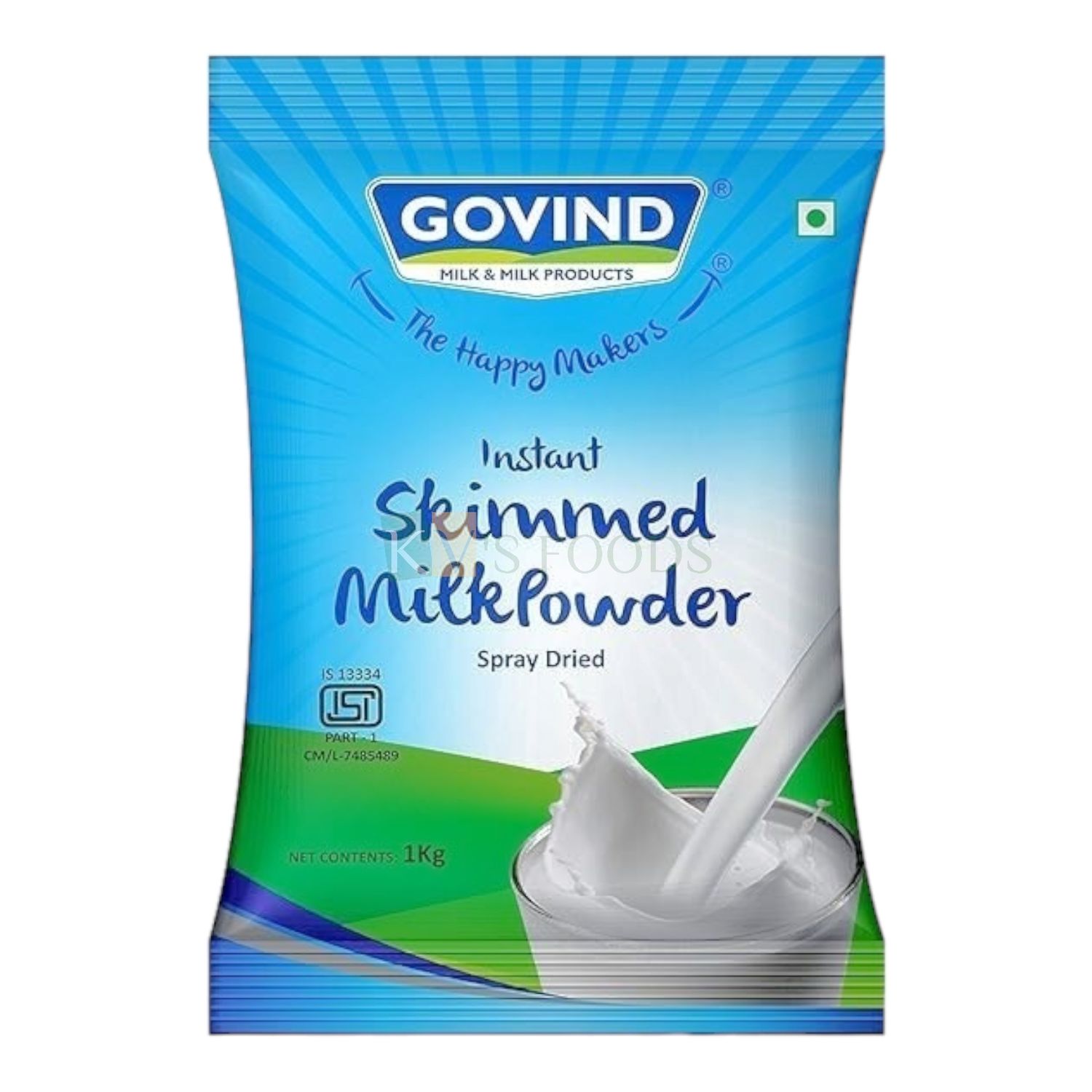 1 KG Govind Skimmed Milk Powder, Spray Dried, Can be used for Making Ice-Creams, Sweets, Desserts, Cakes, Dahi, Pudding, Cookies, Shakes, Coffees, Cold Beverages DIY Cake Decorations
