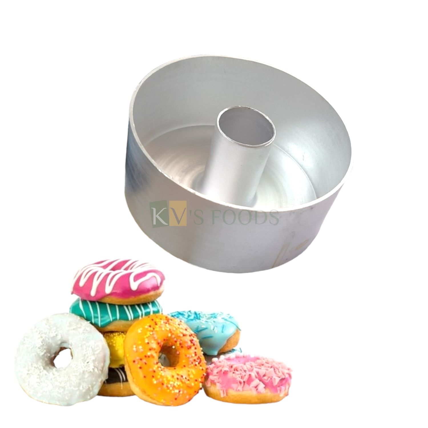 1 PC Aluminium Circle Round Shape Donuts, Doughnut Cutter Size Diameter 2.9 Inch, Metal Moulds, Birthday Parties, Festivals Christmas DIY Cake Decorations, Tools