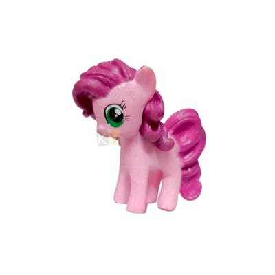 1PC Length 1.7 Inch Small Pinkie Pie Pink My Little Pony Friends  Miniature, Action Figurine Horses Cake Toppers, Animal Figure, Kids Girls Birthday Party, Children&#39;s Play Toys, Room, Cake Decorations